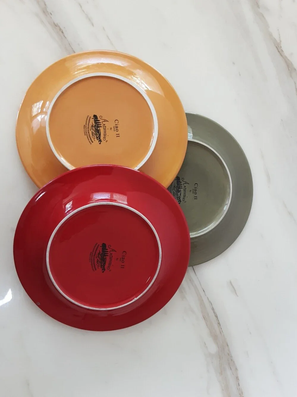 CIAO II By Artimino Italy Earthenware Salad Plates - Set of 3 - Vtg